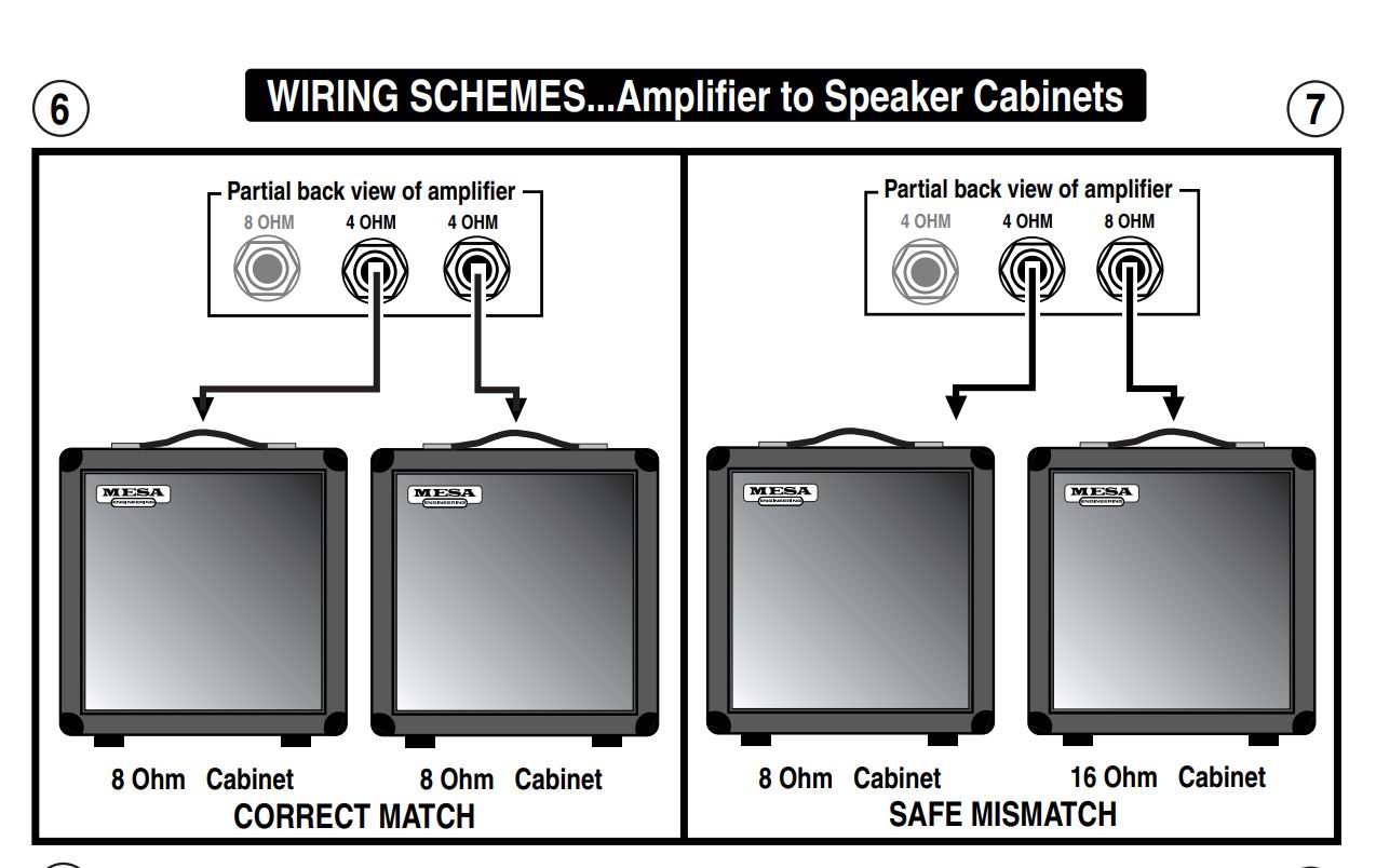 using 2 8 ohm cabs with my Mark IV question | Mesa Boogie Amp Forum